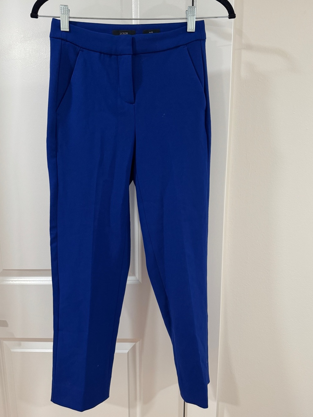J.Crew Women’s Kate Straight-Leg Cobalt Pants 00P